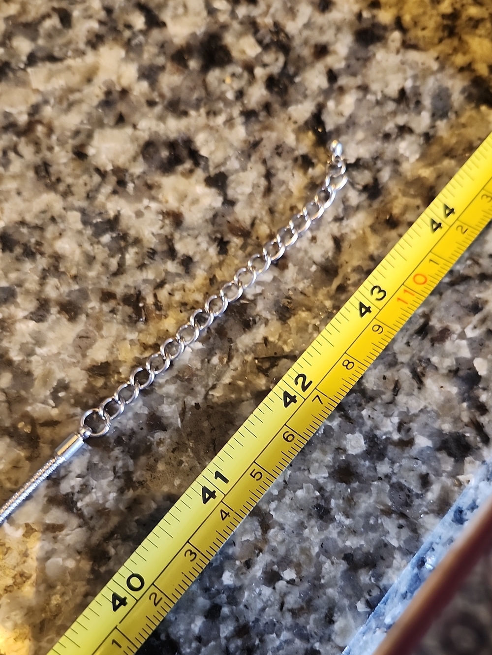 Layered Open Circle Link Necklace - Silver Tone - Picture 14 of 16